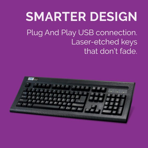 TVS ELECTRONICS Gold Prime Mechanical Wired Keyboard | Dustproof Key switches | Guaranteed 50 Million keystrokes | 1.5 Meter USB Cable, USB Gold Keyboard (Black) - Image 5