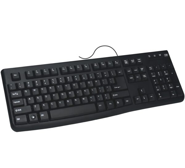 TVS ELECTRONICS Champ Plus Wired Keyboard, Guaranteed 10 Million Keystrokes for Durable Usage, Laser Etched, Bright & Bold Key Characters, 1.5 Meter USB Cable - Image 2