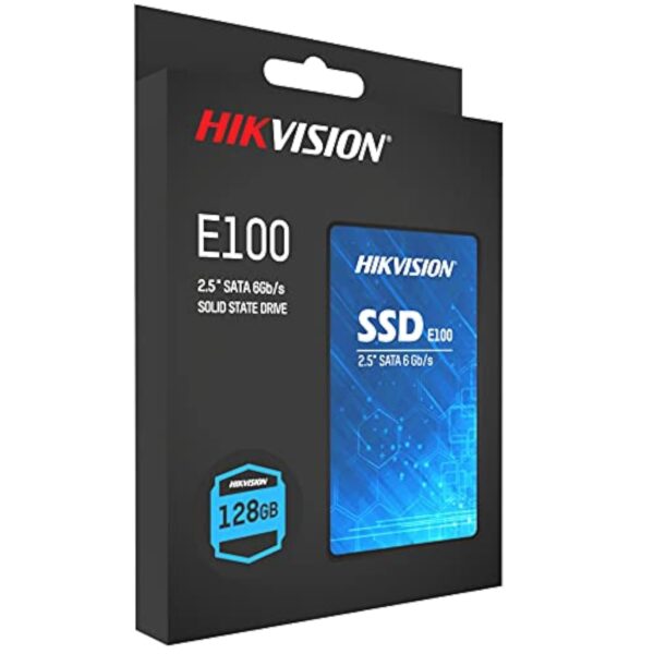 HIKVISION 128 GB 2.5-Inch SATA Internal SSD - 560MB/s Read & 500MB/s Write - 5-Year Warranty (HS-SSD-E100/128 GB)