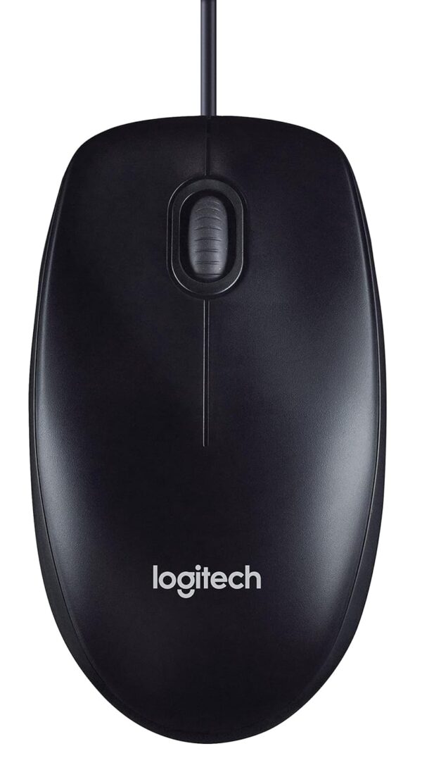 Logitech M90 Wired USB Mouse, 3 yr Warranty, 1000 DPI Optical Tracking, Ambidextrous PC/Mac/Laptop - Black - Image 3
