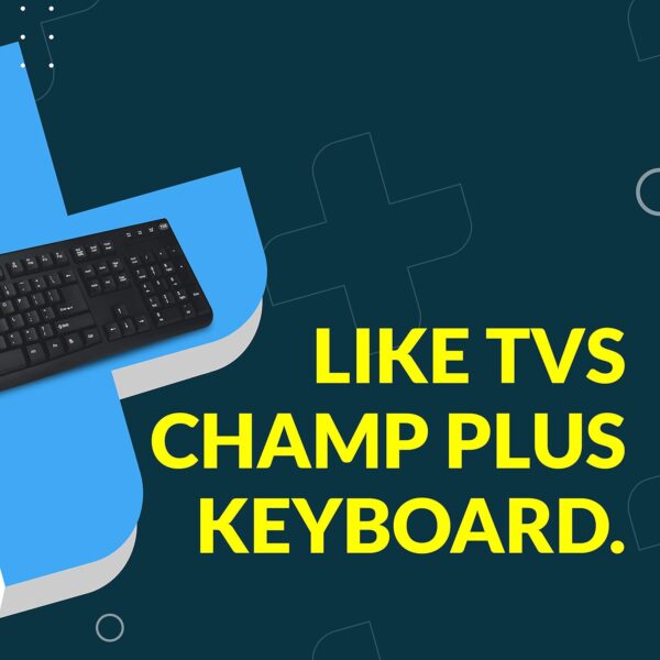 TVS ELECTRONICS Champ Plus Wired Keyboard, Guaranteed 10 Million Keystrokes for Durable Usage, Laser Etched, Bright & Bold Key Characters, 1.5 Meter USB Cable - Image 6