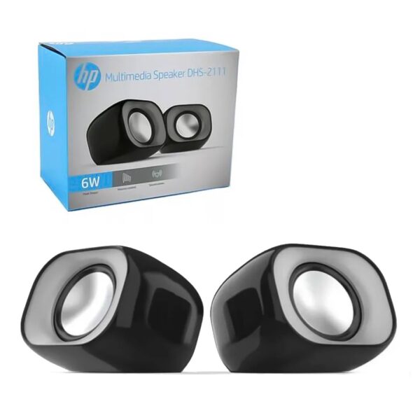 HP DHS-2111 Wired Speaker, 2-Channel Surround Sound, 3.5mm aux connectivity, PC and Phone Compatible, Easy Volume Controls, 1-Year Warranty, 0.27 kg, Black, 8C575AA - Image 10
